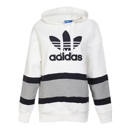 Adidas Originals Trefoil Hoodie Sweatshirt Women's White