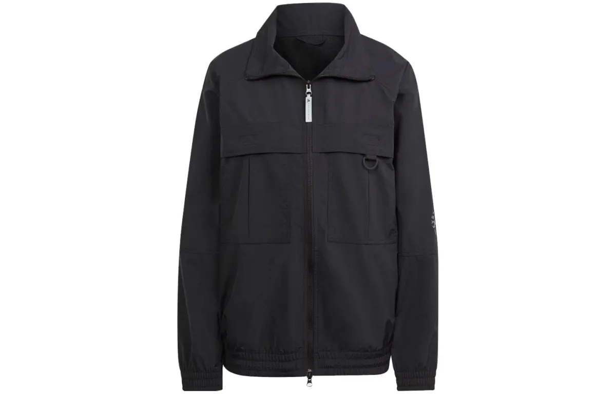 Adidas Jackets Women's Black Stand Collar Moderate