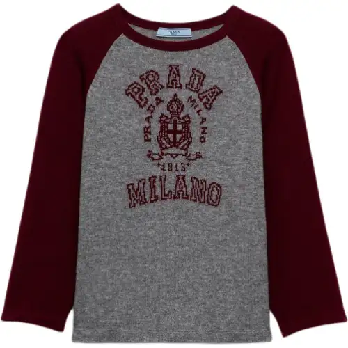 PRADA Logo intarsia Sweater