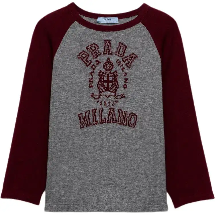 PRADA Logo intarsia Sweater