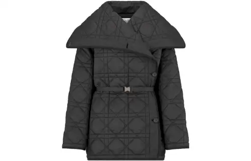 DIOR Jackets Women's Black Lapel Moderate Other