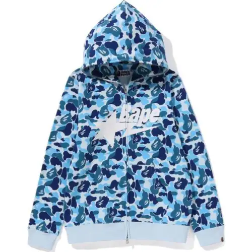 Bape Abc Bearfull Zip Hoodie Pink