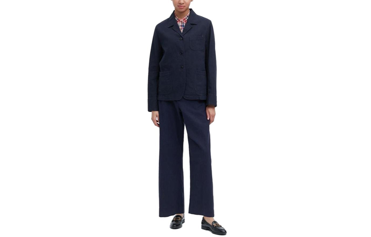 UNIQLO X INES DE LA FRESSANGE UNIQLO X Ines De La Fressange Jackets Women's Navy Blue Lapel Moderate Other