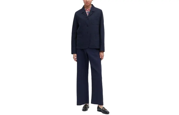 UNIQLO X INES DE LA FRESSANGE UNIQLO X Ines De La Fressange Jackets Women's Navy Blue Lapel Moderate Other