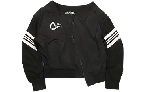 EVISU Jackets Women's Black Crew Neck Moderate Other