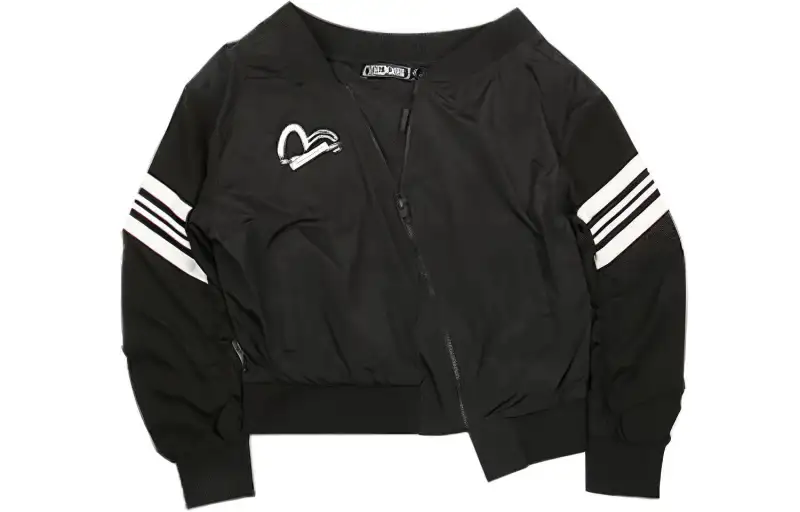EVISU Jackets Women's Black Crew Neck Moderate Other