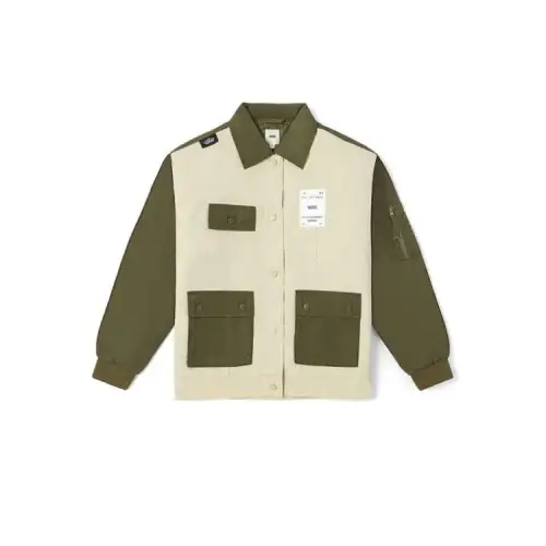Vans JACKET Jackets & Coats Women's Beige/Green