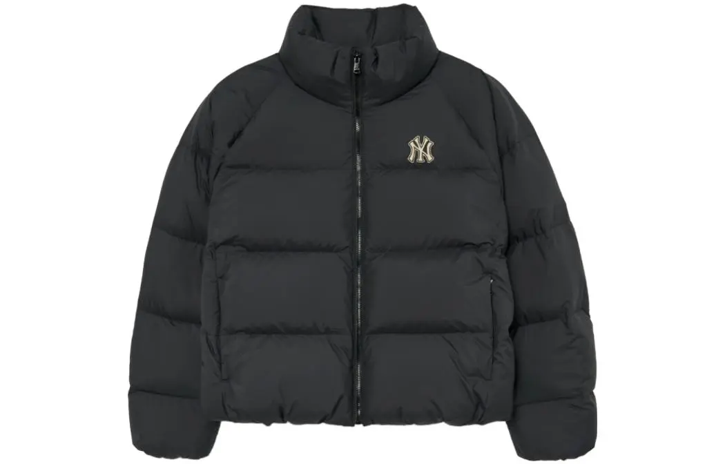 MLB Down Jackets Women's Black Stand Collar Moderate Down Jacket