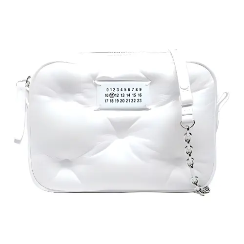 Maison Margiela Solid Color Sheepskin Shoulder Bag Women's White