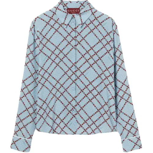 GUCCI Printed Crêpe De Chine Shirt