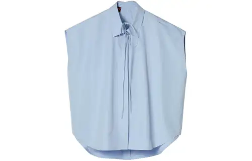 GUCCI Shirts Women's Light Blue Pointed Collar Moderate Other