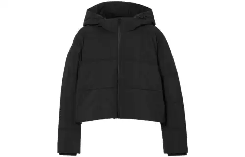 Burberry Hooded Cropped Quilted Jacket