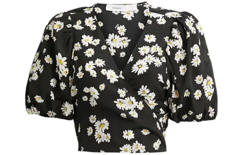 COACH Shirts Women's Black V-neck Moderate Shirt