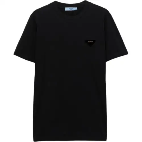 PRADA Logo Detailed Crewneck T Shirt