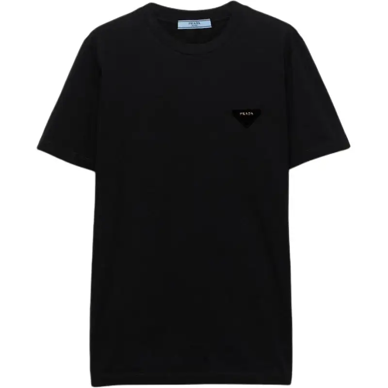 PRADA Logo Detailed Crewneck T Shirt
