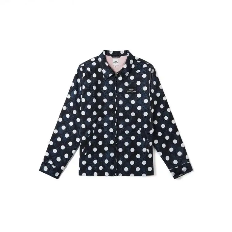 Vans Jackets Women's Blue Black Lapel Thin Other