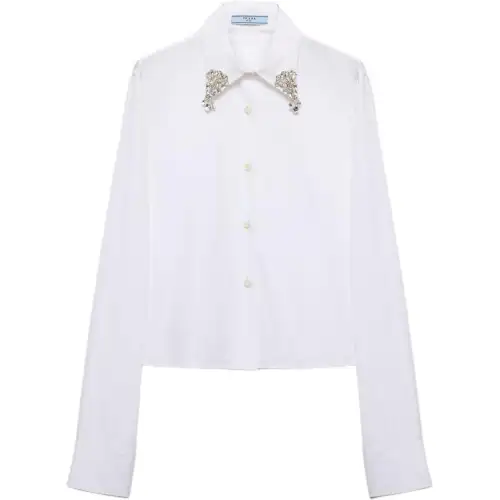 Prada Embellished Button-Up Shirt