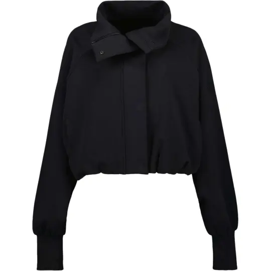 Moncler Moncler однотонная короткая куртка с длинным рукавом женская черная