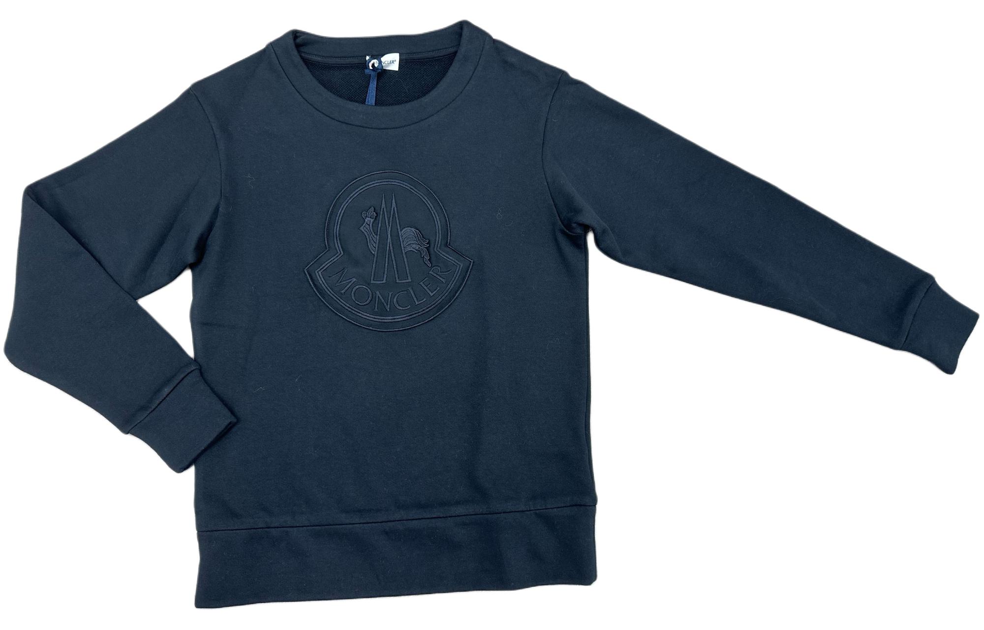 Женское худи Moncler с логотипом (черное)