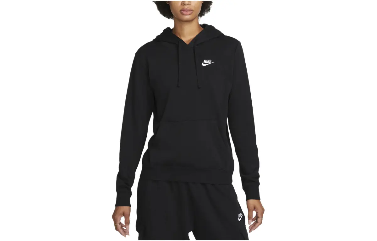 Nike Sweatshirts Women's Black Hooded (Non-detachable) Moderate