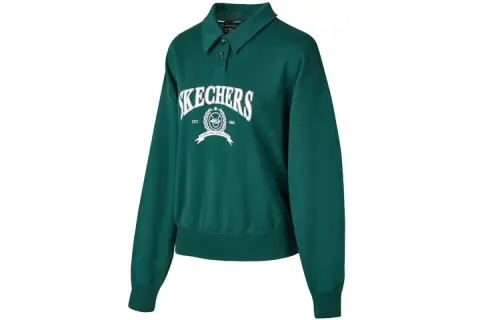Skechers Sweatshirt Women's Yellow Pine Green