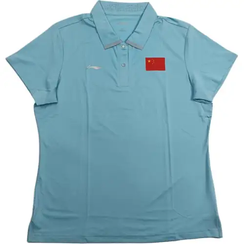 Li Ning Polo Shirt Women's Sky Blue