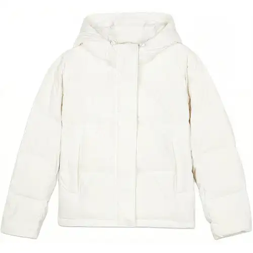 Skechers Down Jacket Women's Marshmallow White