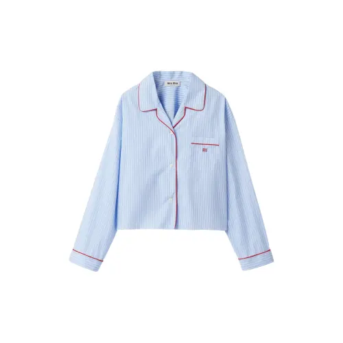 MIU MIU SS24 Shirt Women's Sky Blue