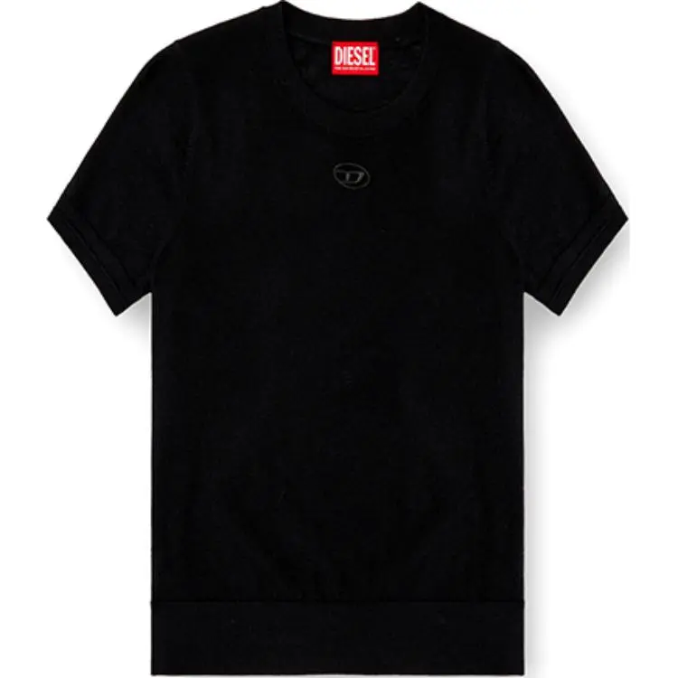 Diesel M-Aline Logo Embroidered Knitted Top
