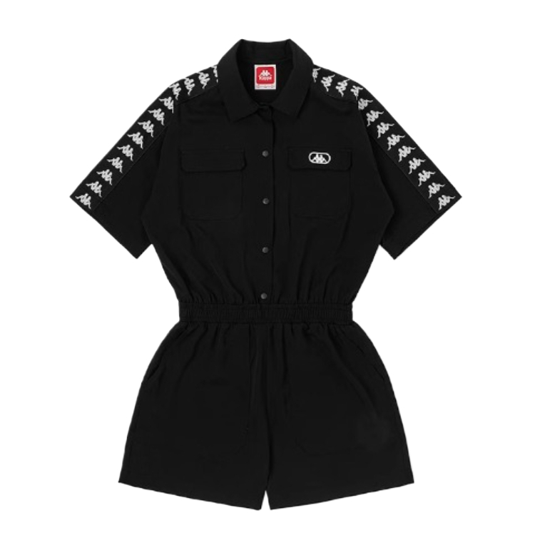 Женский комбинезон Kappa Logo Jumpsuit (черный)