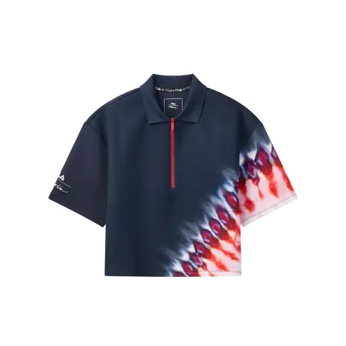 FILA x 3.1PHILLIP LIM Polo Shirt Women's Navy Sea Blue