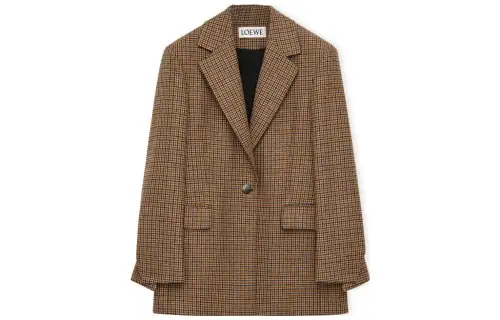 LOEWE Jackets Women's Light Umber Lapel Moderate Other