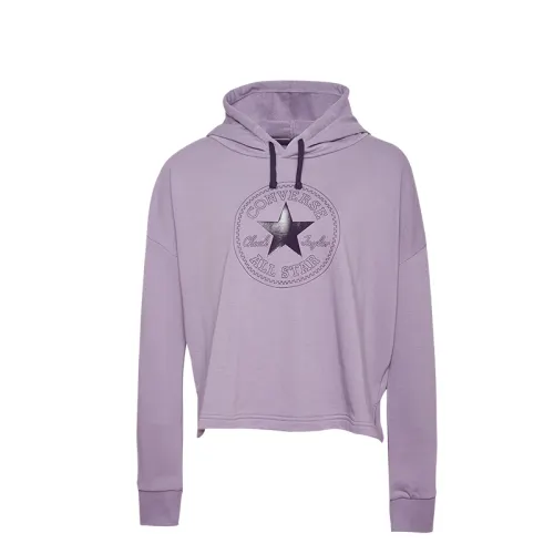 Converse All Star Sweatshirt Women's Gray Purple