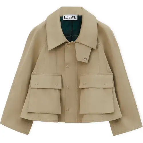 LOEWE Trapeze Jacket 'Safari/Beige/Green'