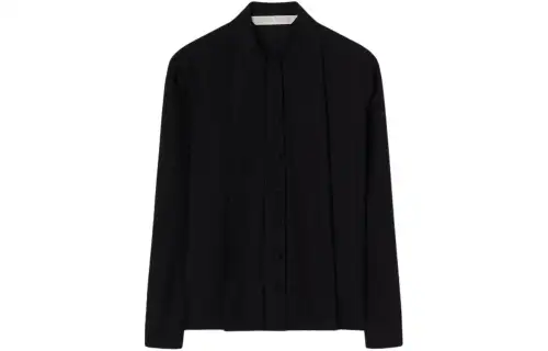 Palm Angels monogram-jacquard silk blouse