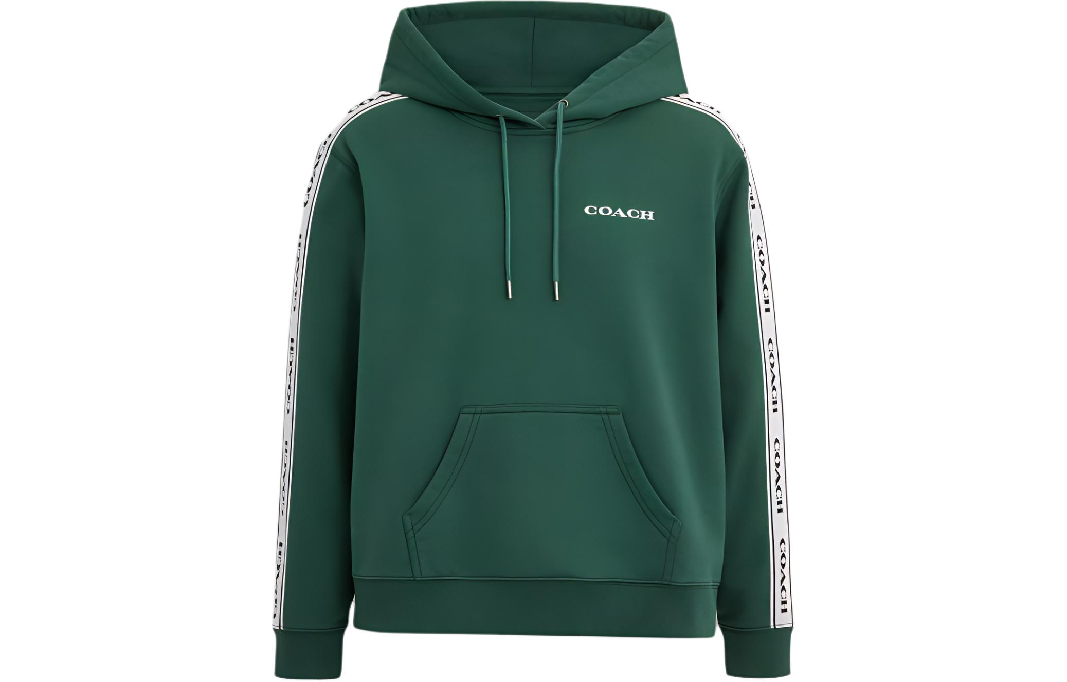 Женское худи COACH Logo Hoodie (зеленое)