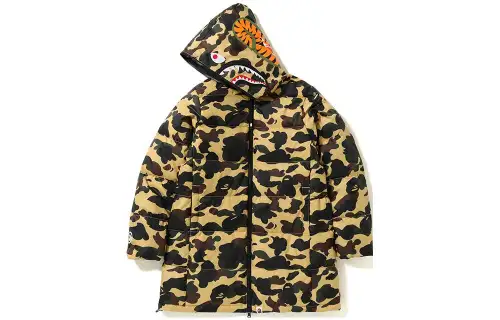 A BATHING APE Bape Down Jackets Women's Hooded Moderate Down Jacket