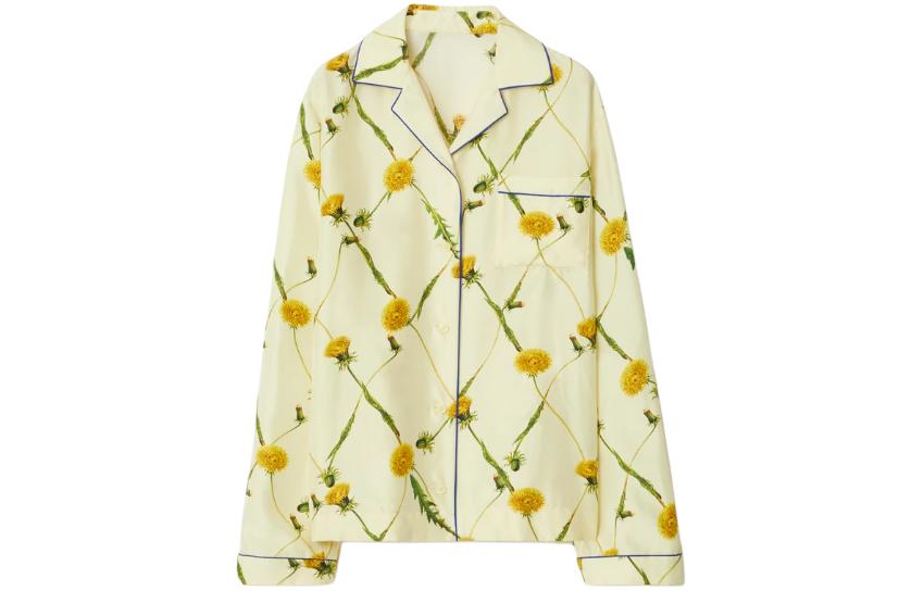 Женская рубашка Burberry Dandelion Print (розовая)