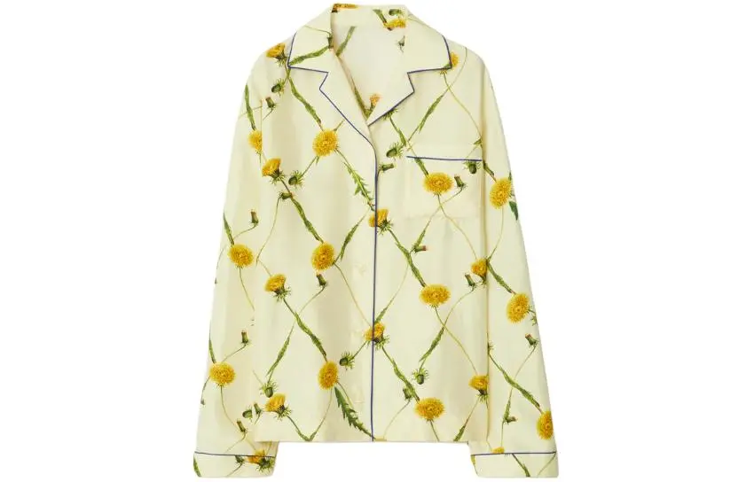 Burberry Dandelion print Silk Pyjama Shirt