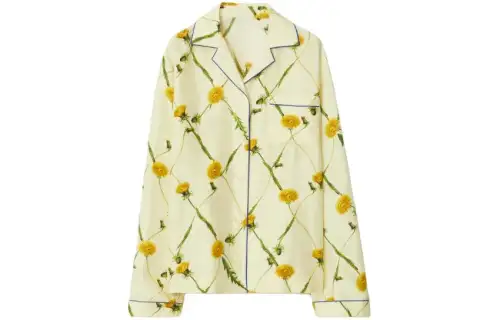 Burberry Dandelion print Silk Pyjama Shirt