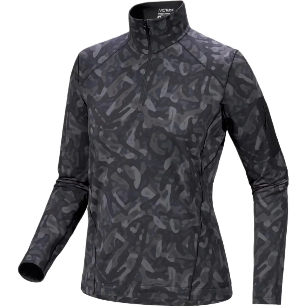 Arc'teryx RHO FW24 Zip Neck Print Women's Jacket Women's Black