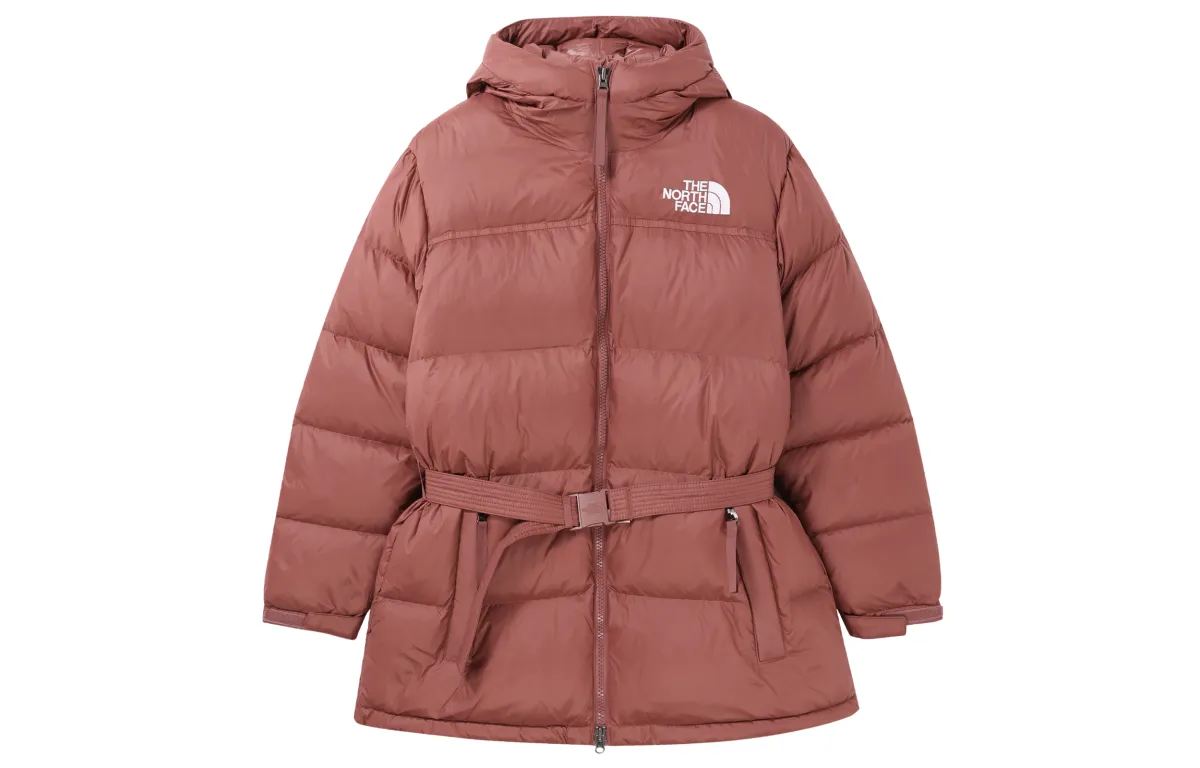 THE NORTH FACE Nuptse Down Jacket Women's Cameo Brown Pink