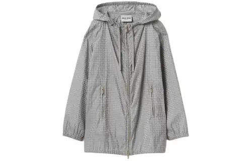 MIU MIU Jackets & Coats Women's Aluminum Silver
