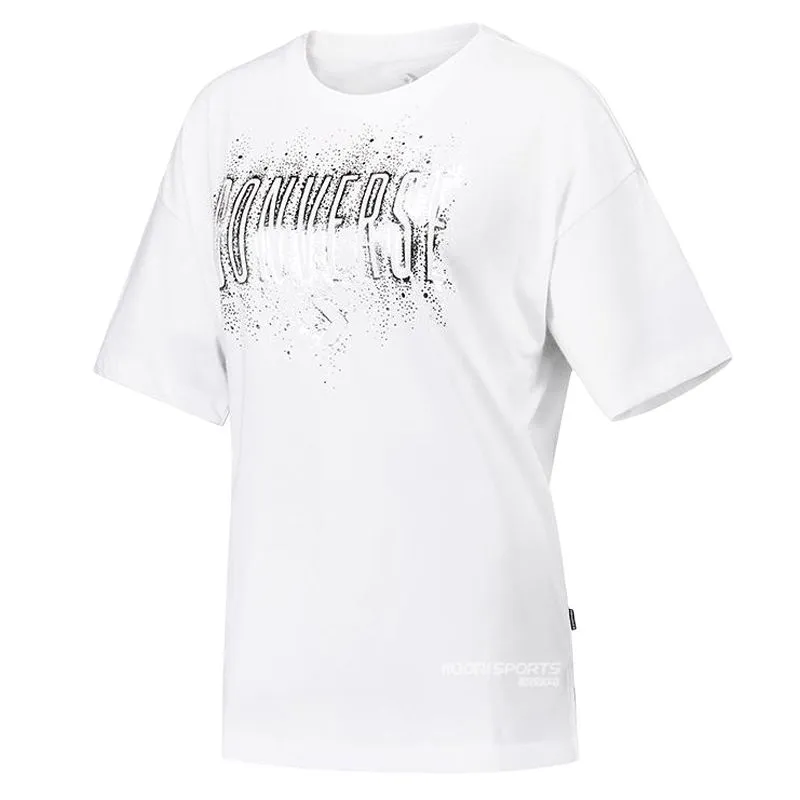 Converse Drop Shoulder Sleeve T Shirt Women's White