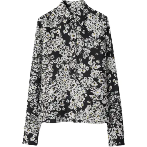 Burberry Shirts Women's Black Lapel Moderate Other