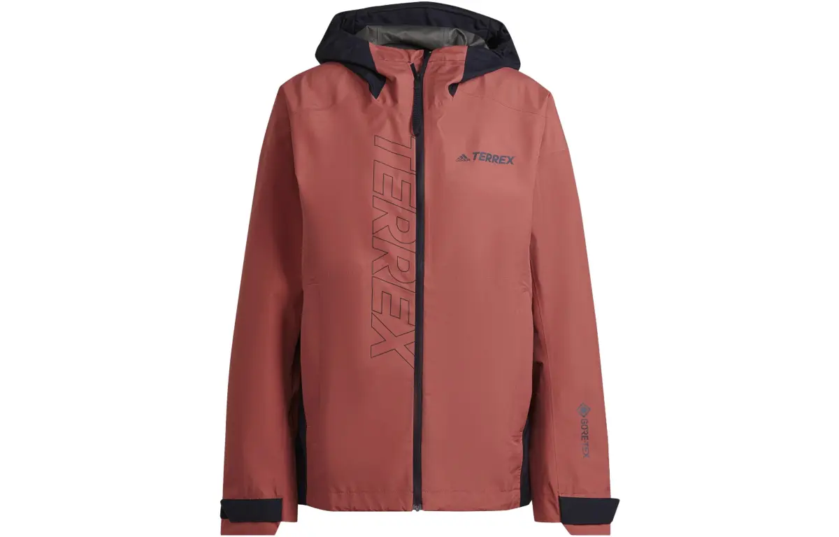 Adidas Jackets Women's Red Hooded Moderate Straight Fit