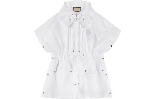 GUCCI Jackets Women's White Hooded Moderate Other