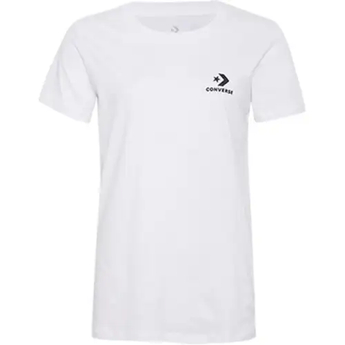 Converse Drop Shoulder Sleeve T Shirt Women's White