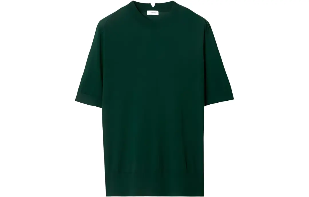 Burberry drop-shoulder wool knitted top