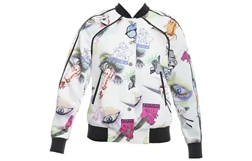 KENZO Jackets Women's White Stand Collar Moderate Other